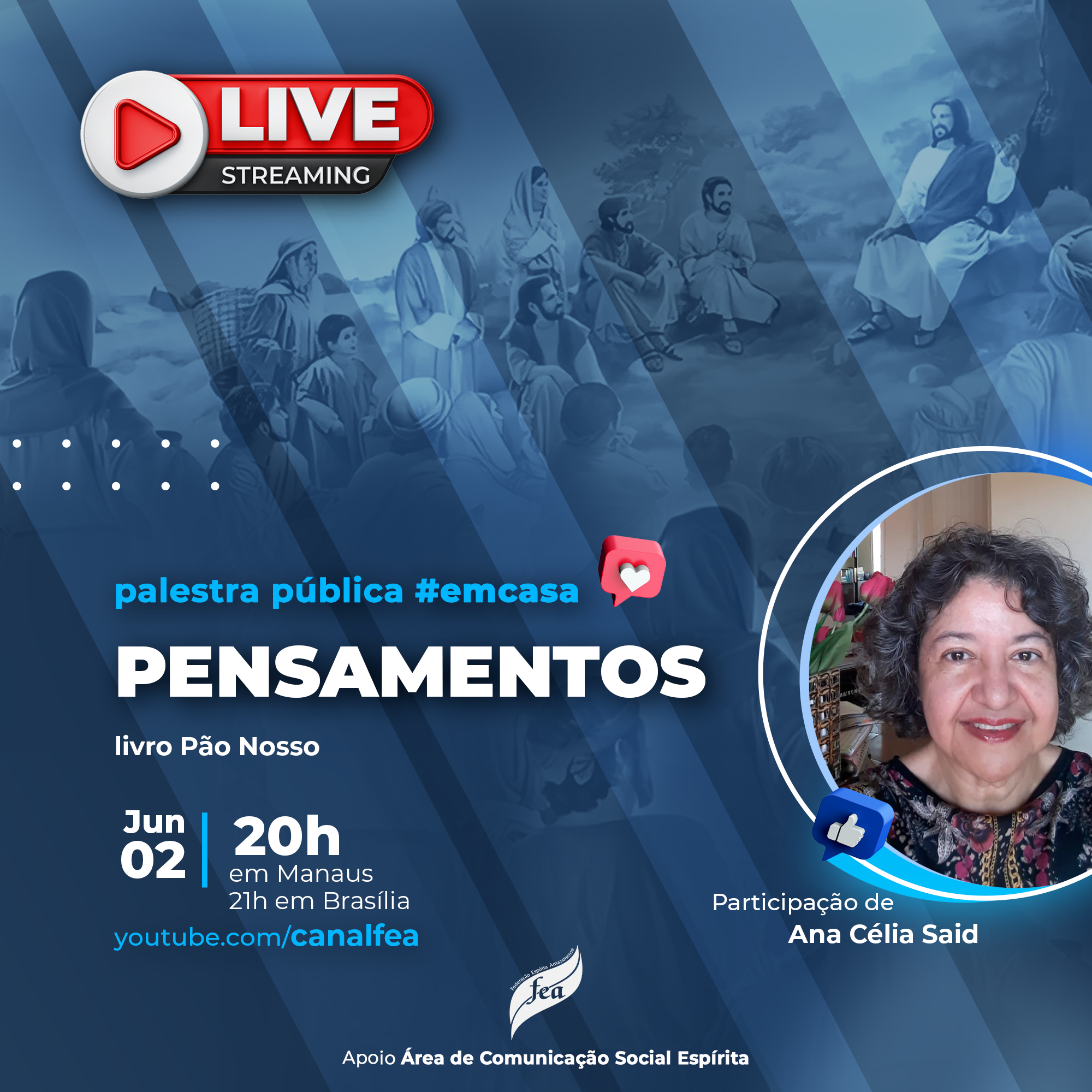 Pensamentos | Palestra pública #EMCASA