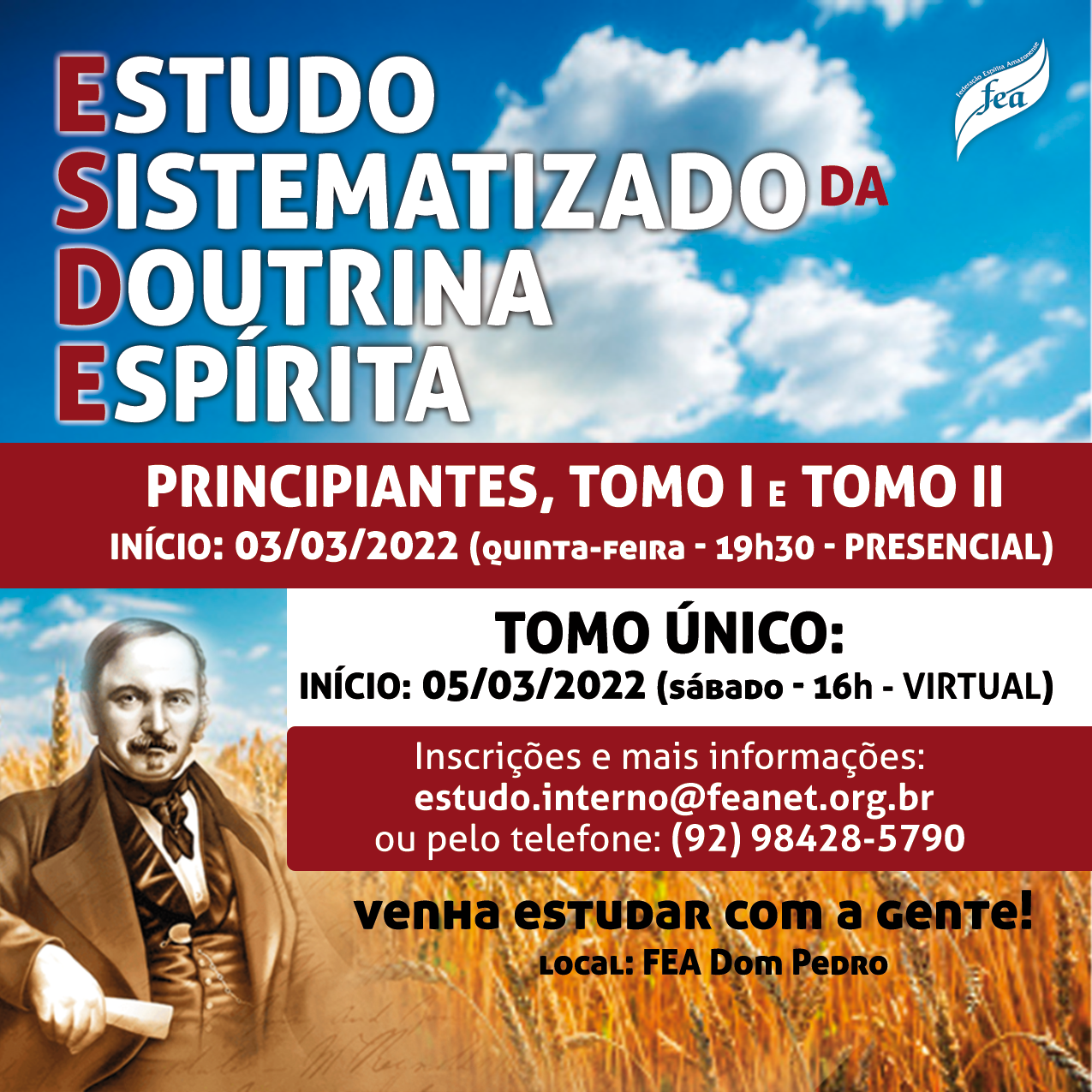 Novas turmas de ESDE