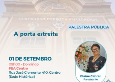 A porta estreita | Palestra FEA Centro 01/09/2024