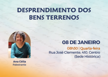 Desprendimento dos bens terrenos. Transmissão da riqueza | Palestra FEA Centro 08/01/2025