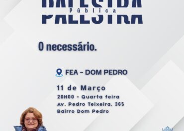 O necessário | Palestra Pública 11/03/2026