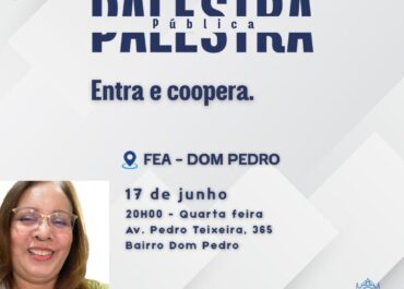 Entra e Coopera | Palestra Pública 17/06/2026