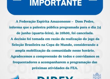COMUNICADO – FEA DOM PEDRO