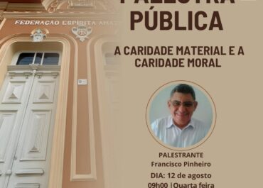 A caridade material e a caridade moral | Palestra FEA Centro 12/08/2026