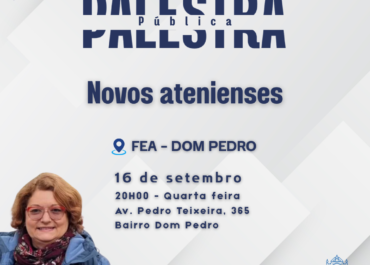 Novos Atenienses | Palestra na FEA Dom Pedro – 16/09/2026