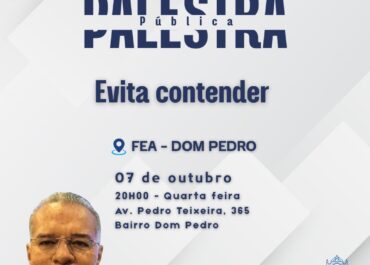 Evita contender | Palestra na FEA Dom Pedro – 07/10/2026