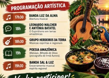 Tarde/Noite Amazônica – 24/10 (sábado) – PROGRAMAÇÃO ARTÍSTICA!